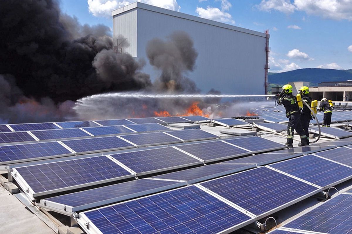 Billede 7 - Solcelle (Photovoltaic(PV)) -brand i Østrig (2019) - Fotocredit Stefan Schneider BFK BADEN