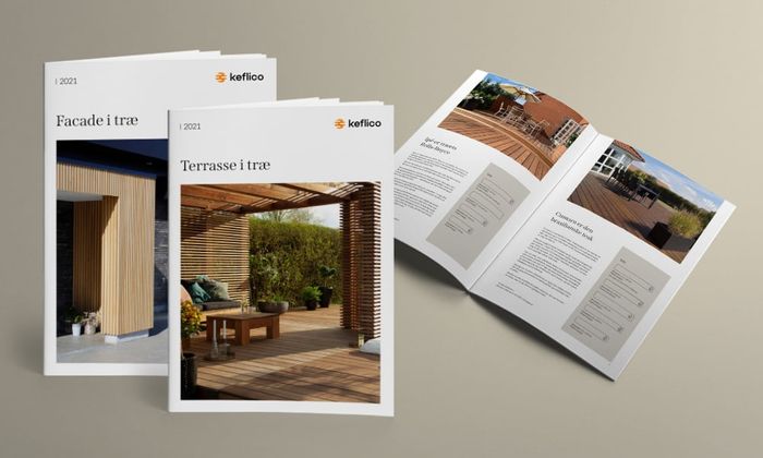 Keflico brochure, inspiration, facade, terasse, træ