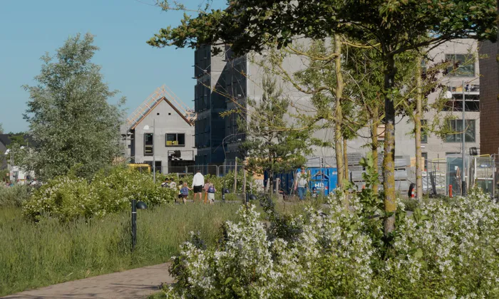 Blandede boliger og vild natur i den nye bydel Nærheden  hvor der stadig bygges