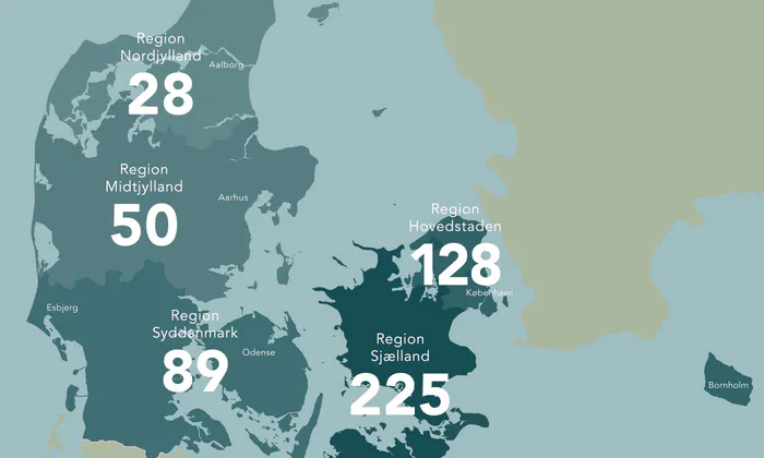 Femern AS - Kort over virksomheder i regionerne