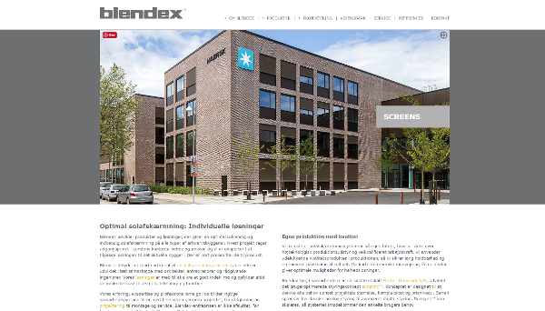 Blendex har fået ny hjemmeside