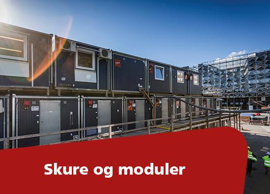 Skure og moduler til personale og mandskab