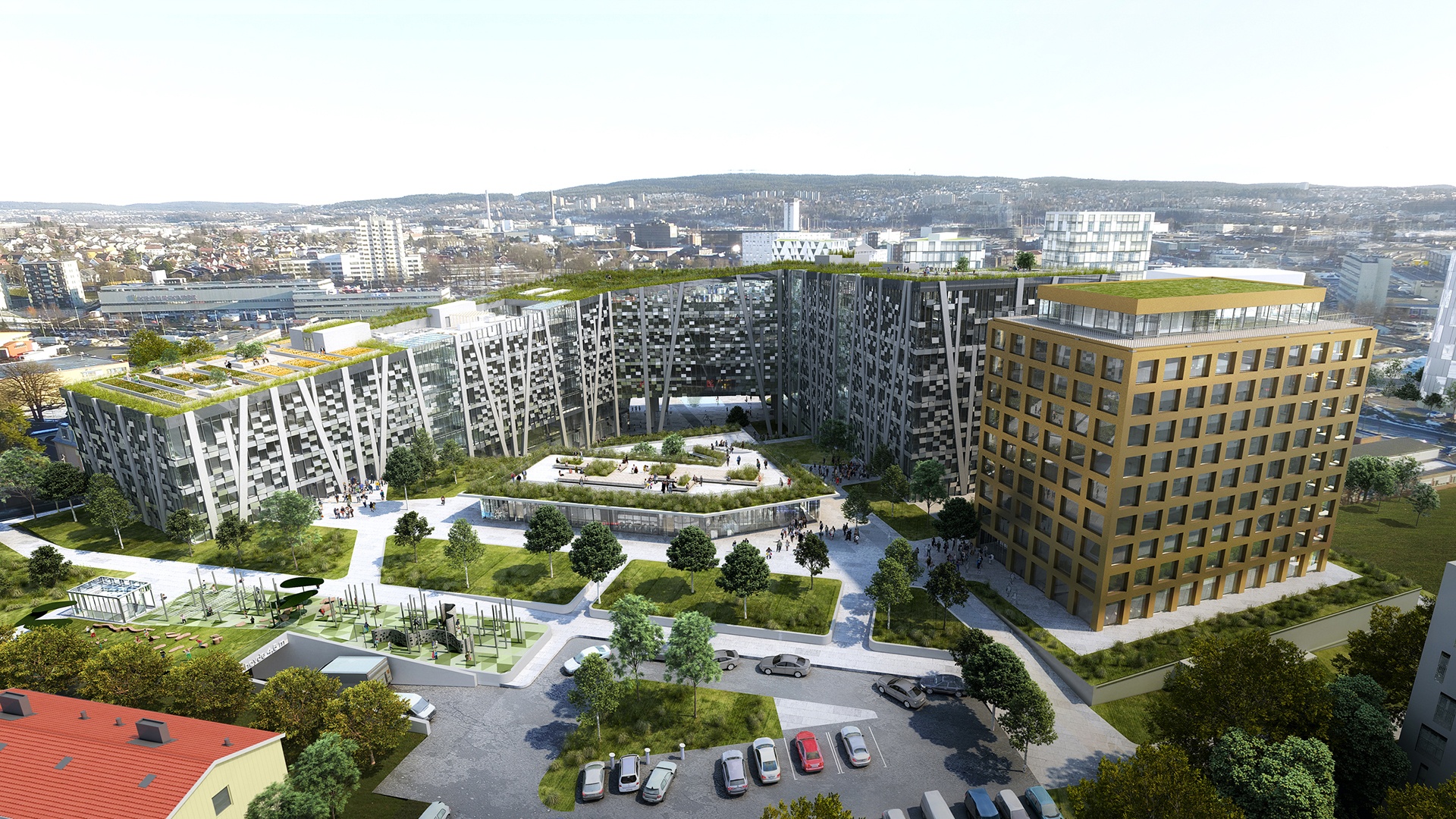 Et minimalt CO2-aftryk med genanvendte aluminiumsfacader fra WICONA