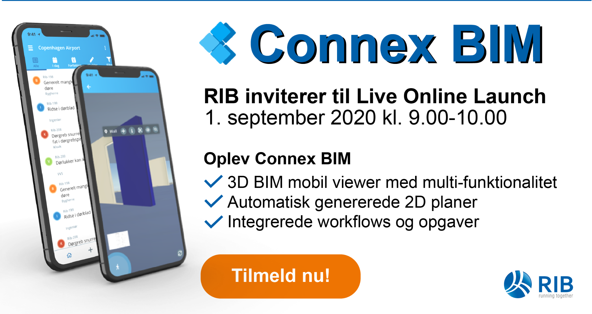 Invitation til Connex BIM - Live Online Launch