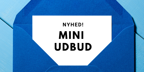 NYHED! Nu kan du også lave Miniudbud i Byggeweb Udbud