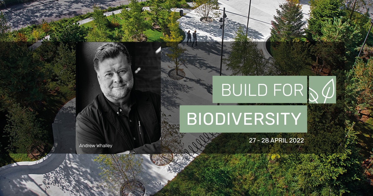 Andrew Whalley Obe kommer på Build for Biodiversity