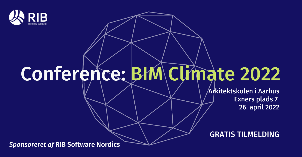 RIB Software sponsorerer BIM Climate 2022 i Aarhus