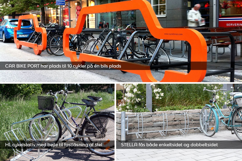 3-cykelstativer