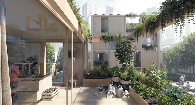 A Sustainable Home View Made by EFFEKT Architects for SPACE10
