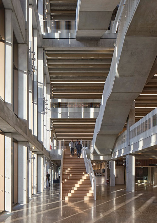 Kingston University London_View of Staircase_© Dennis Gilbert