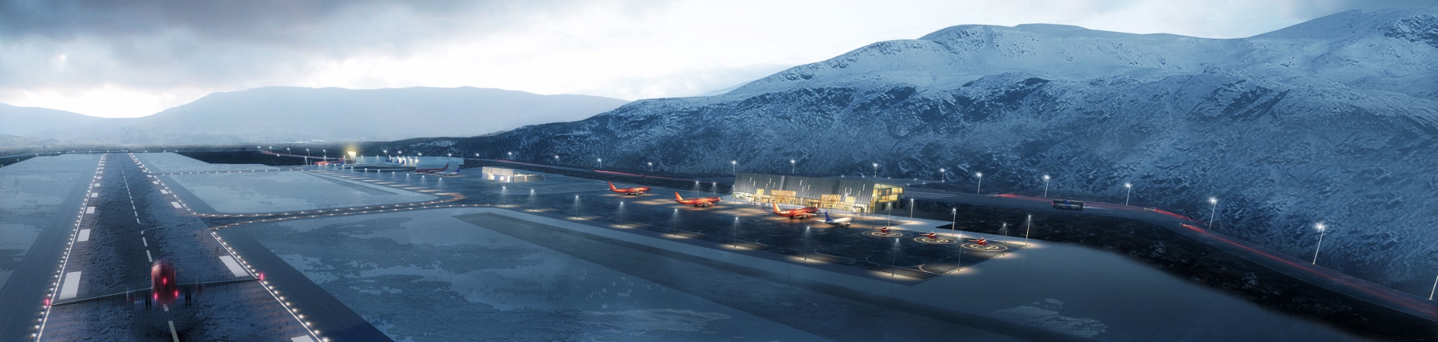 Landingsbanen i Nuuk