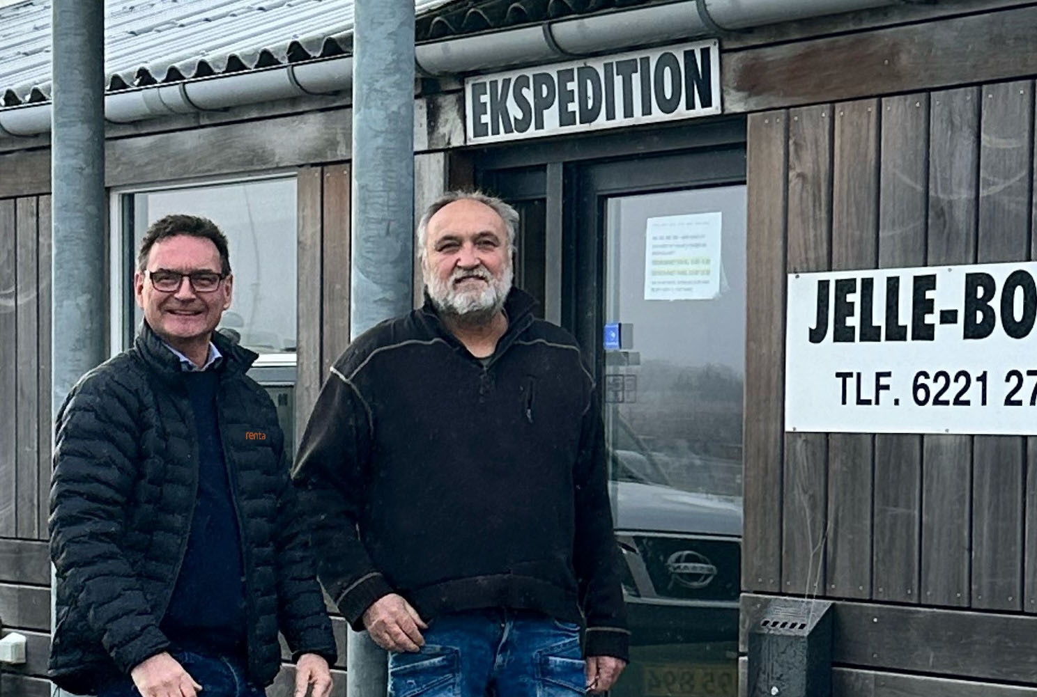 Rentas direktør Lars Raagaard med Hans Ove Jelle