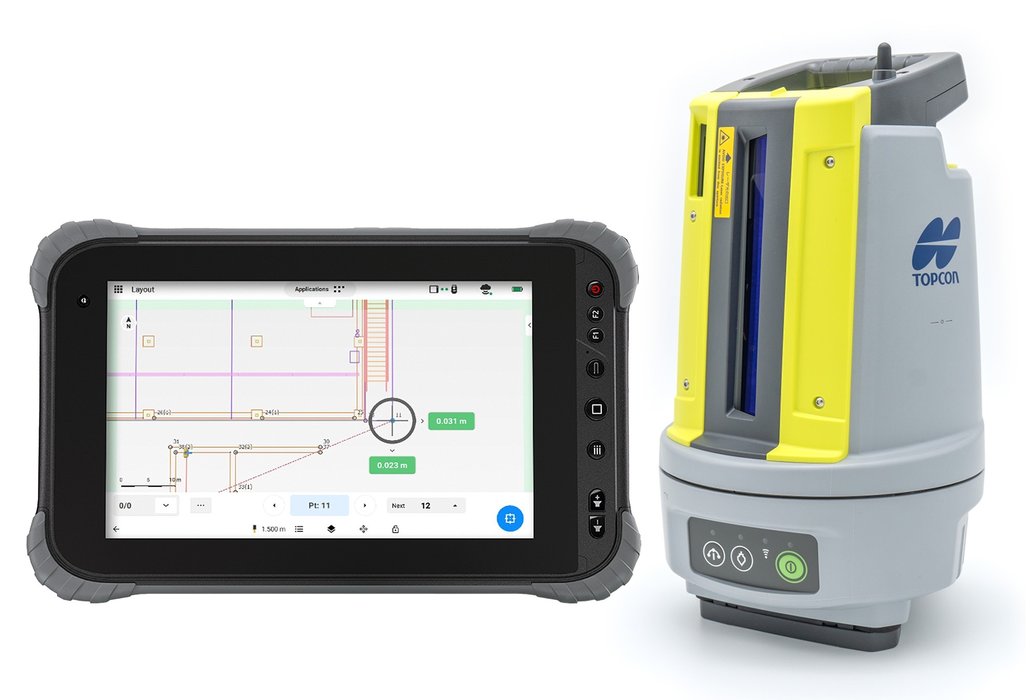 ToppTOPO Topcon LN-50 med tablet Digital Layout