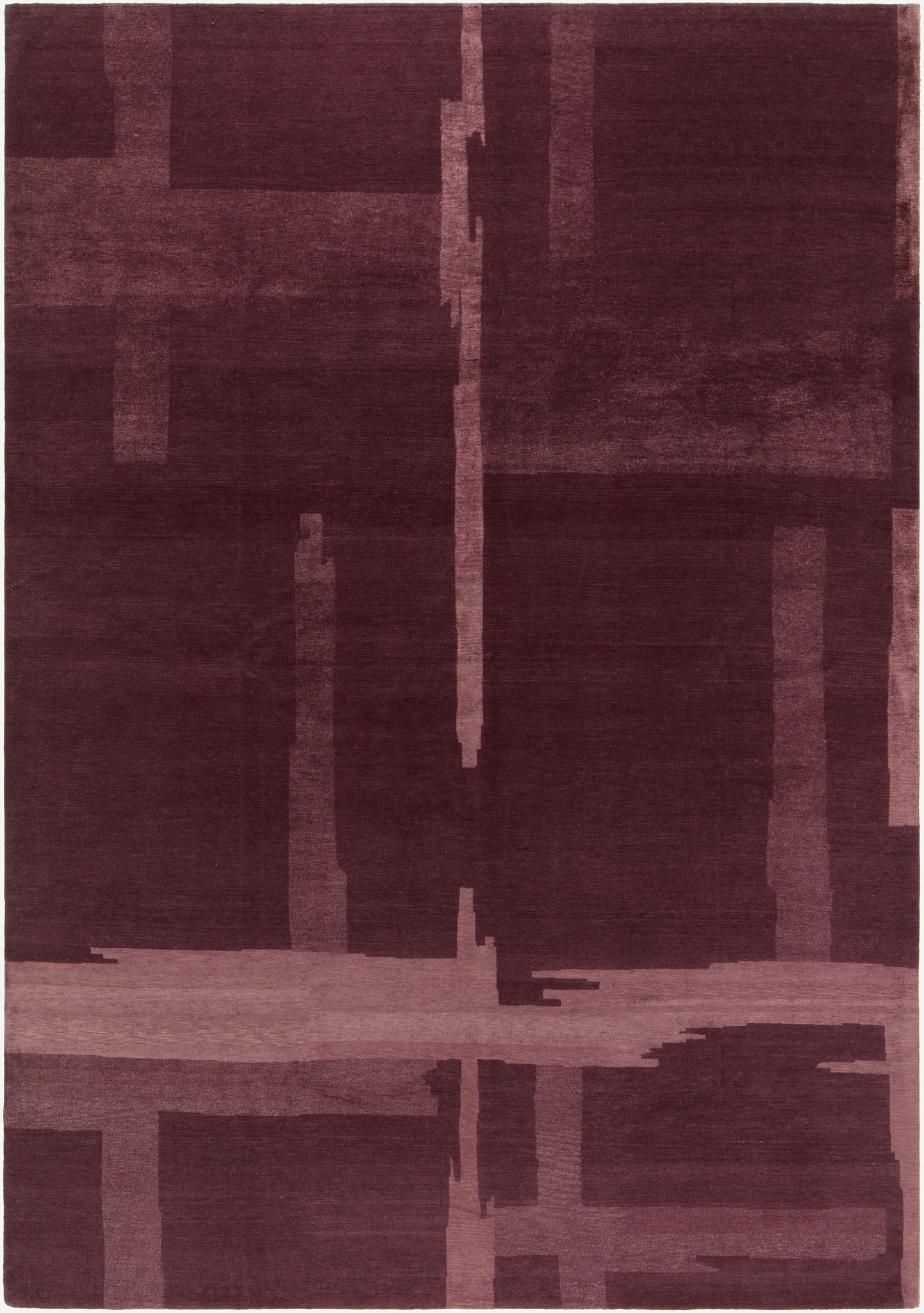 Warp&Weft_Veranda_Gulvtæppe_Merlot_Uld_Silke_Pris på forespørgsel