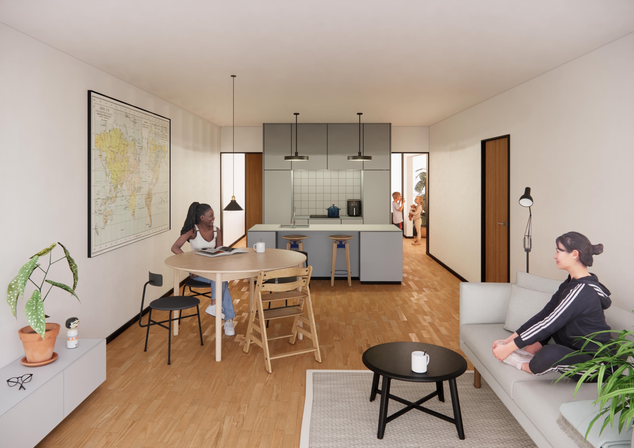 Visualisering 2 - Efter renovering - Grafik - CFMøller
