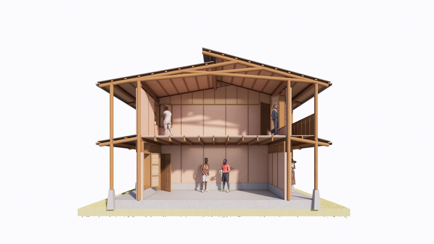 El Cambio Academy_Henning Larsen_boys dormitory section