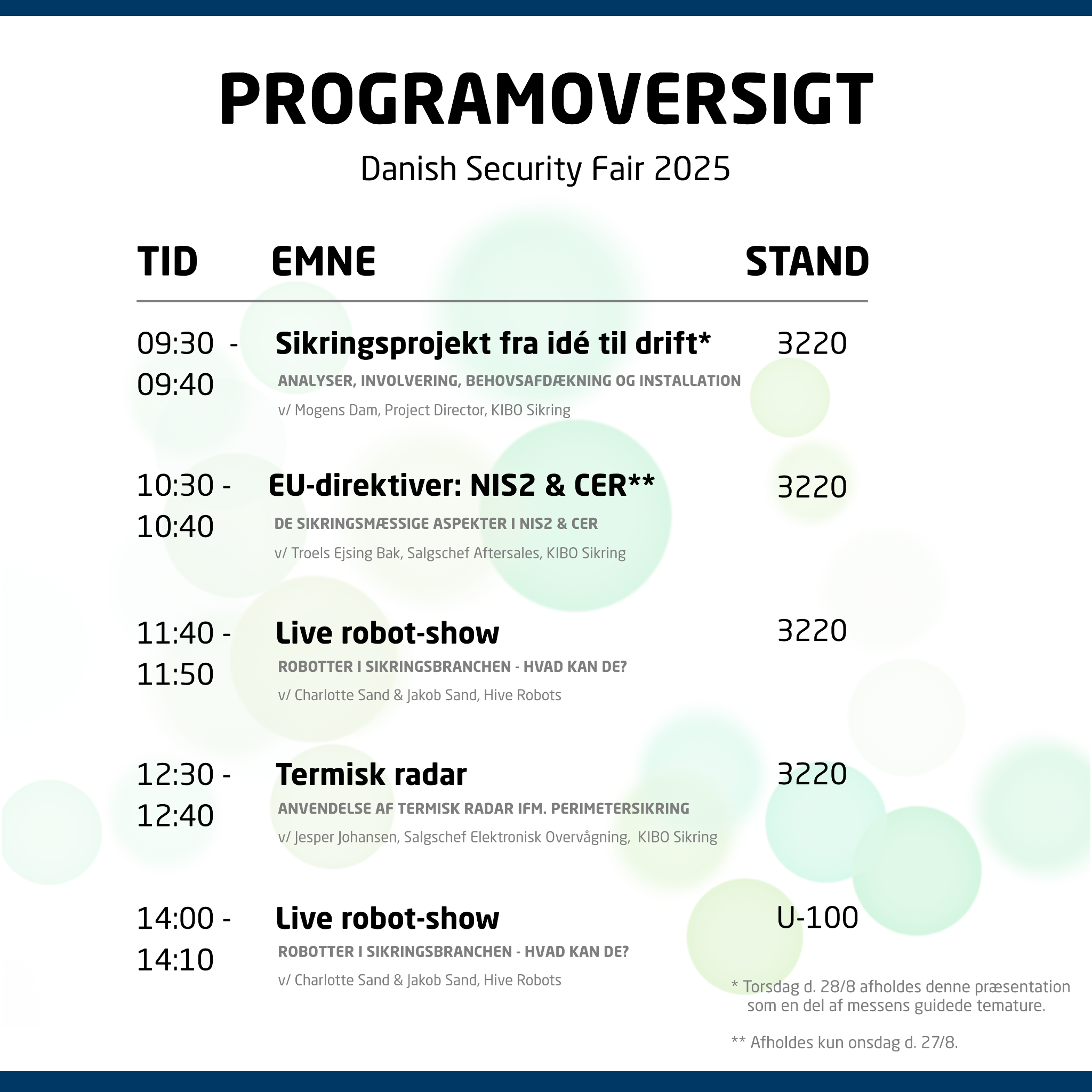 DSF-KIBO Sikring-Program