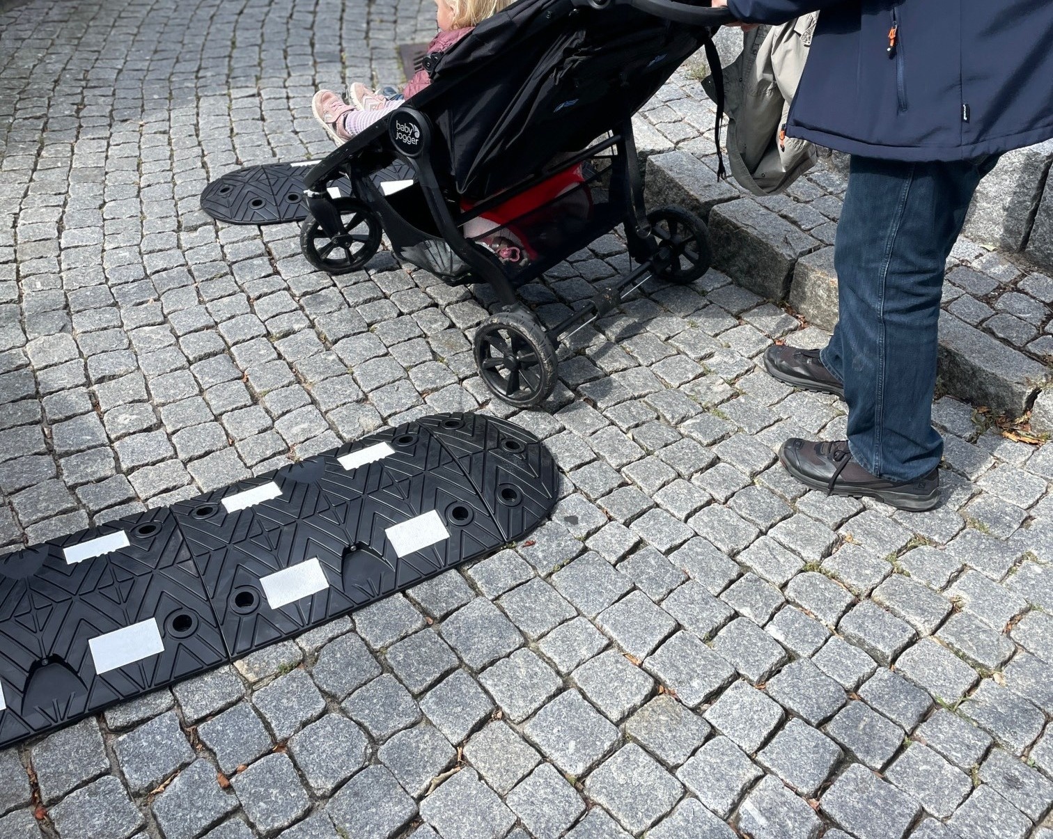 TDJ Zigzag cykelbump vejbump cykelsti klapvogn
