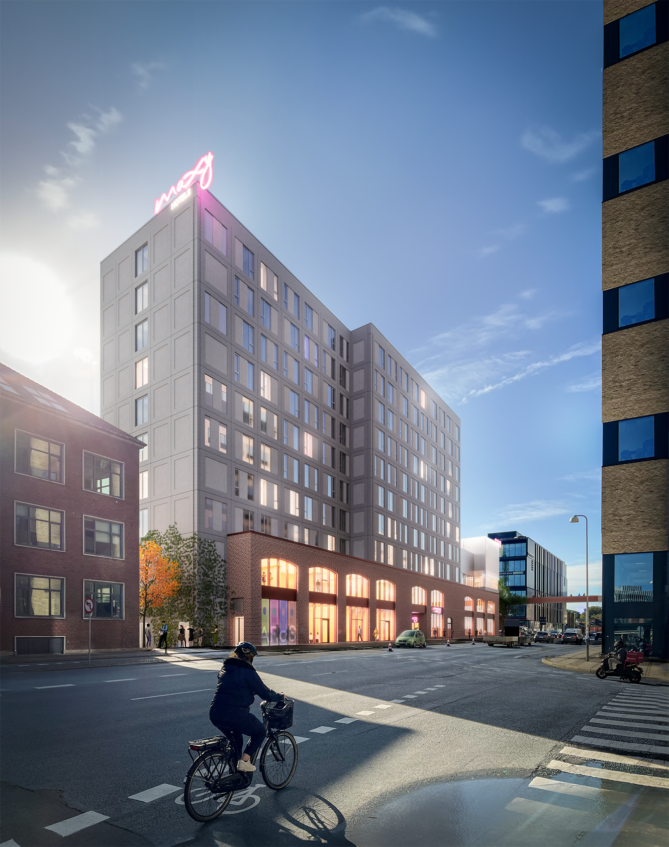 Sydhavnskvarteret_BF1 Hotellet_nordvest_Schmidt Hammer Lassen