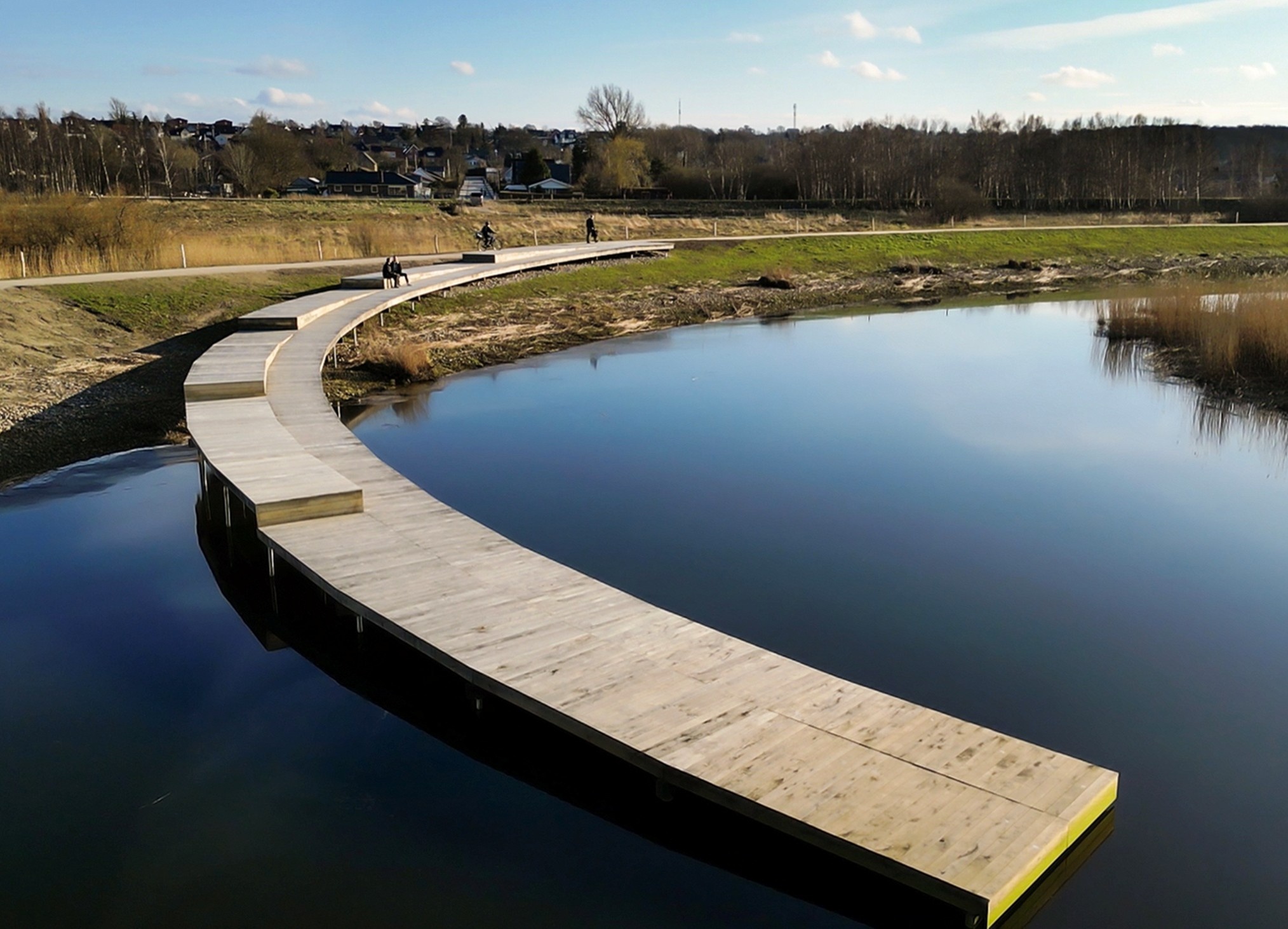 I Storkeengen opsamles overfladevandet  inden det ledes ud i Gudenåen Foto Anette Roien