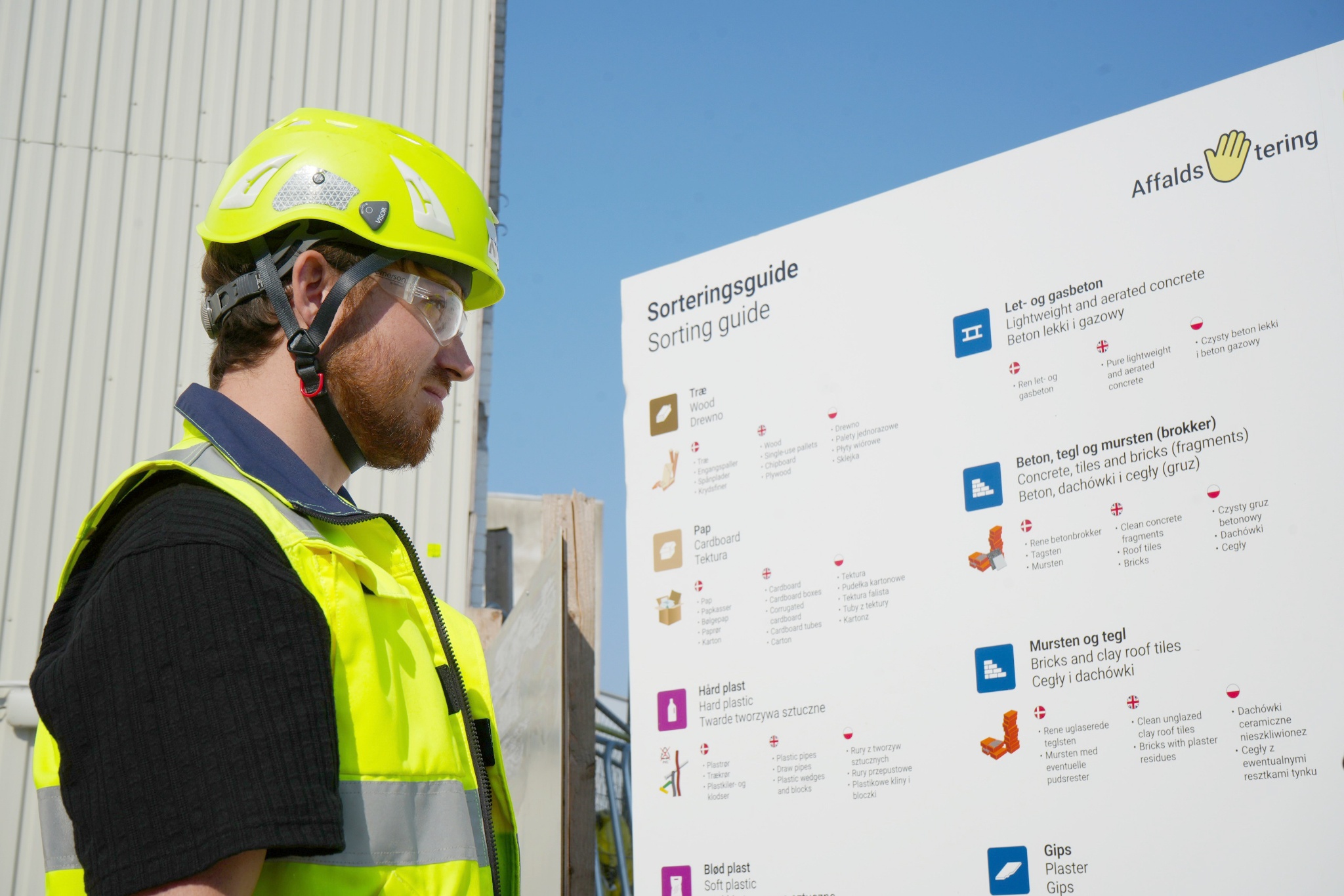 Entrepriseleder i NCC byggeri øst under NCC Building Nordics Rasmus H Lützhøft er ikke i tvivl om værdien af sorteringen Foto NCC