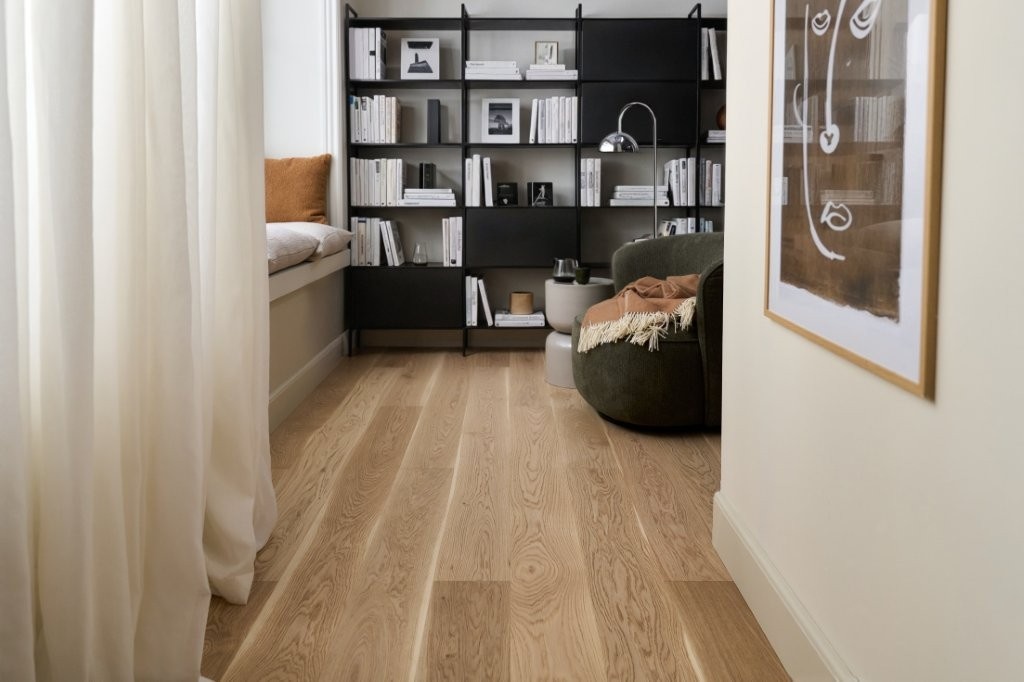 148020 Timberman Slotsplank Eg variant Hvid - miljø bred  k