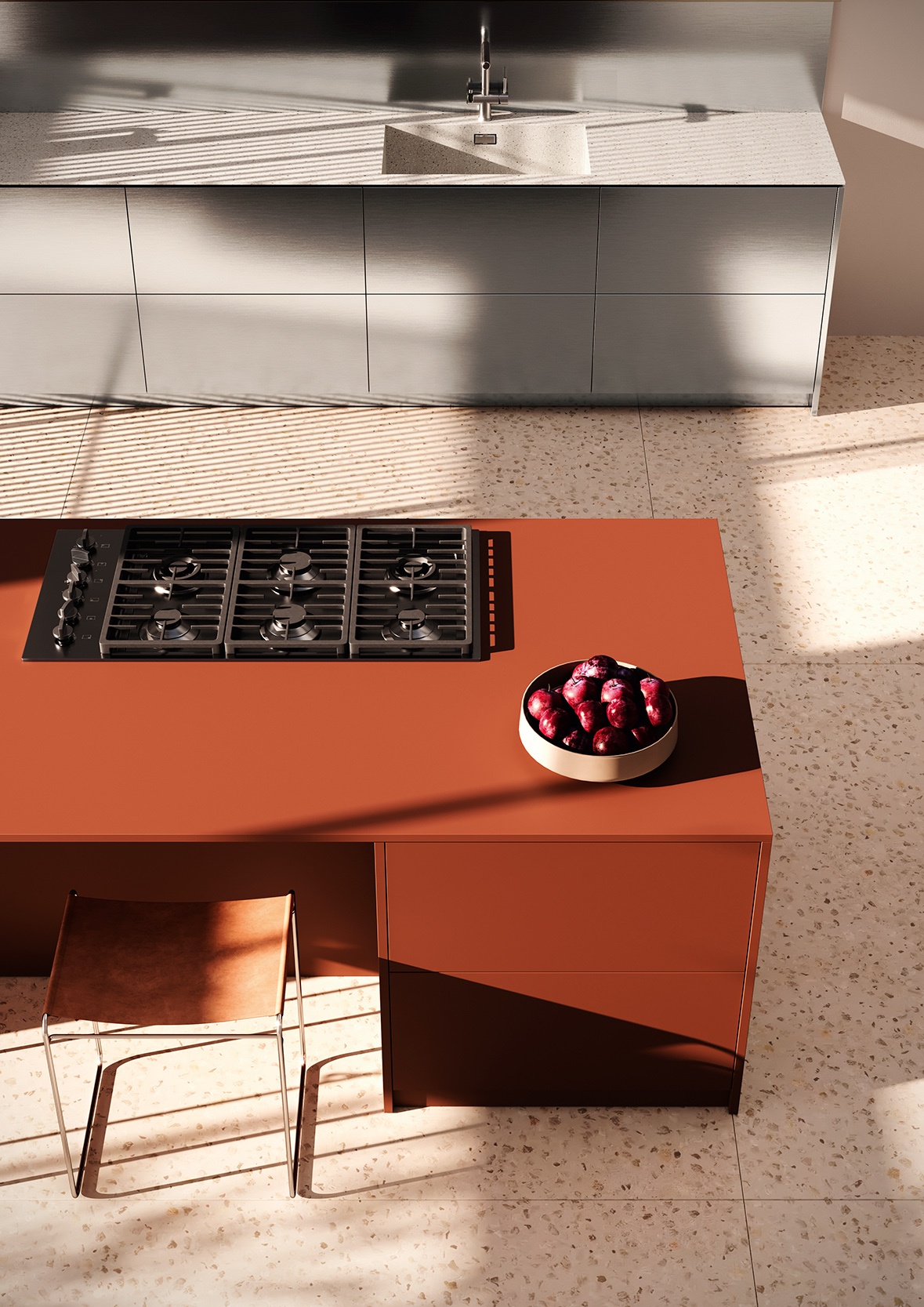 Broadview Materials_Kitchen_Dynamic Red_1