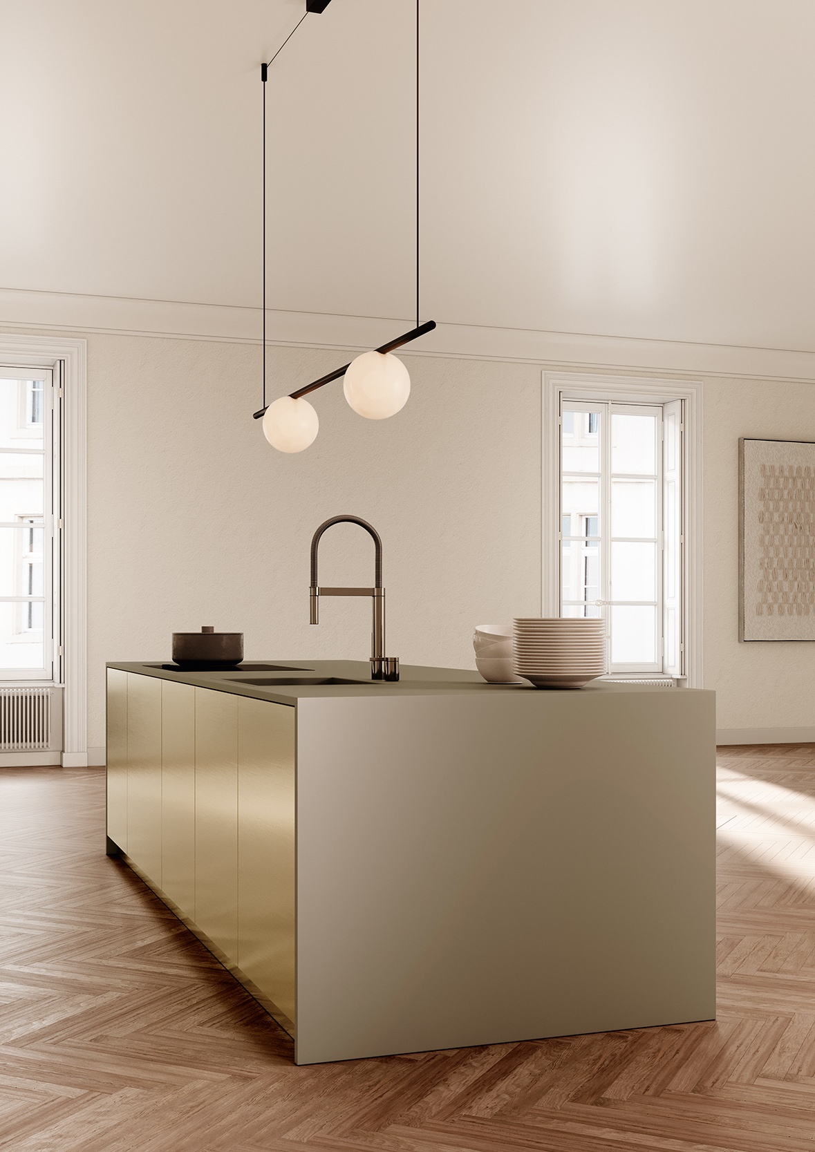 Broadview Materials_Kitchen_Golden Elegance_1