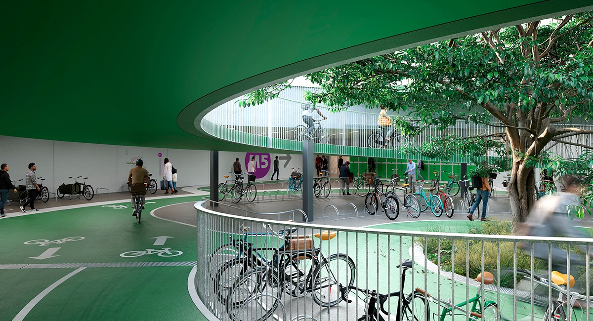 METRO_Amagerbrogade-Syd-integreret-cykelparkering